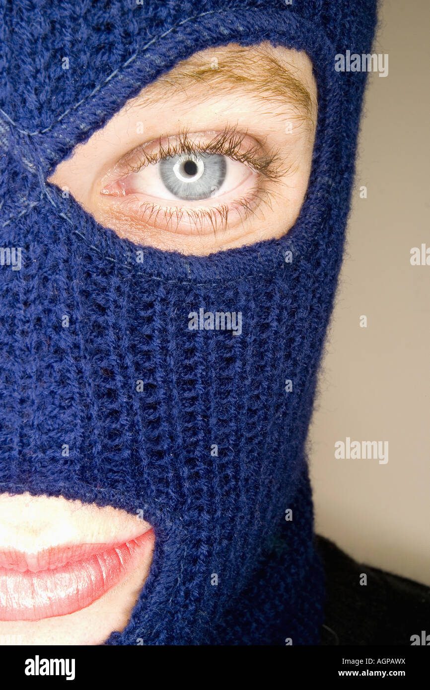 Woman wearing balaclava hires stock photography and images Alamy