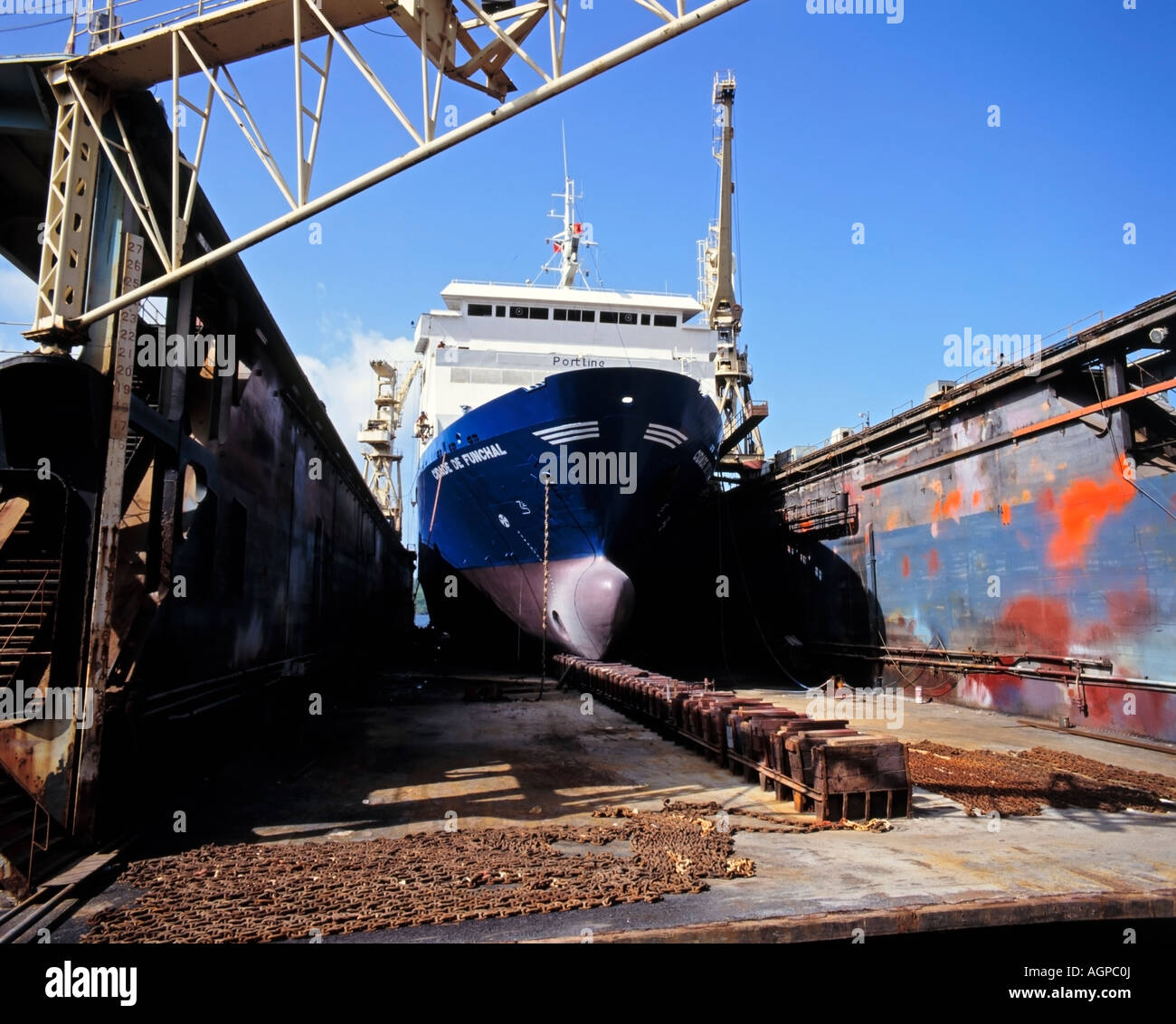 Drydock Docks Industry & Technology Stock Photo