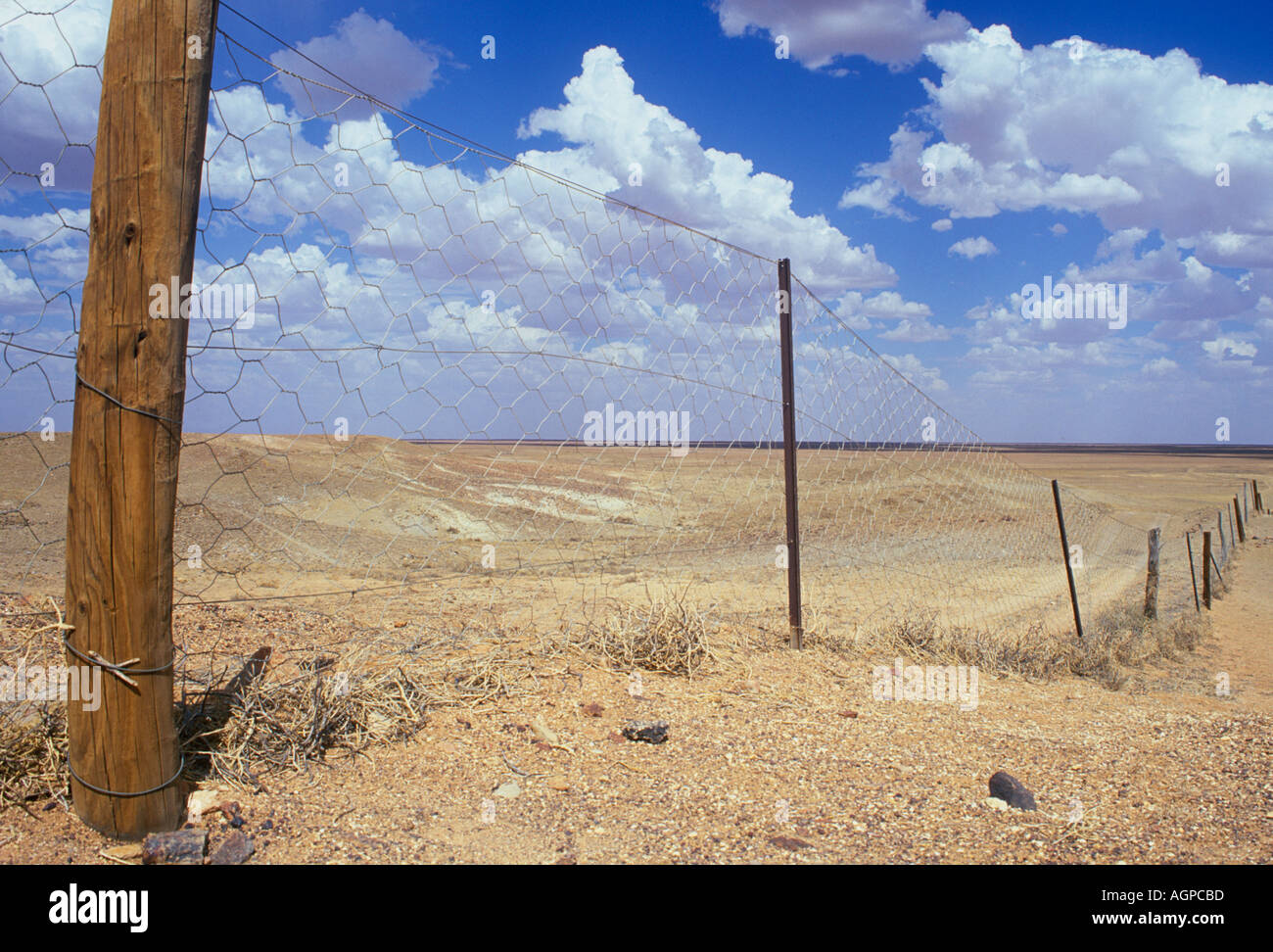 Australia South Australia Coober Pedy Dog Fence or Dingo Fence Stock