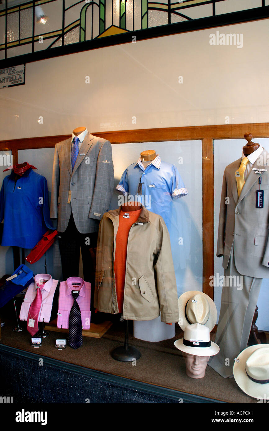 Window of Gents Outfitters in Aldeburgh Suffolk UK Stock Photo Alamy