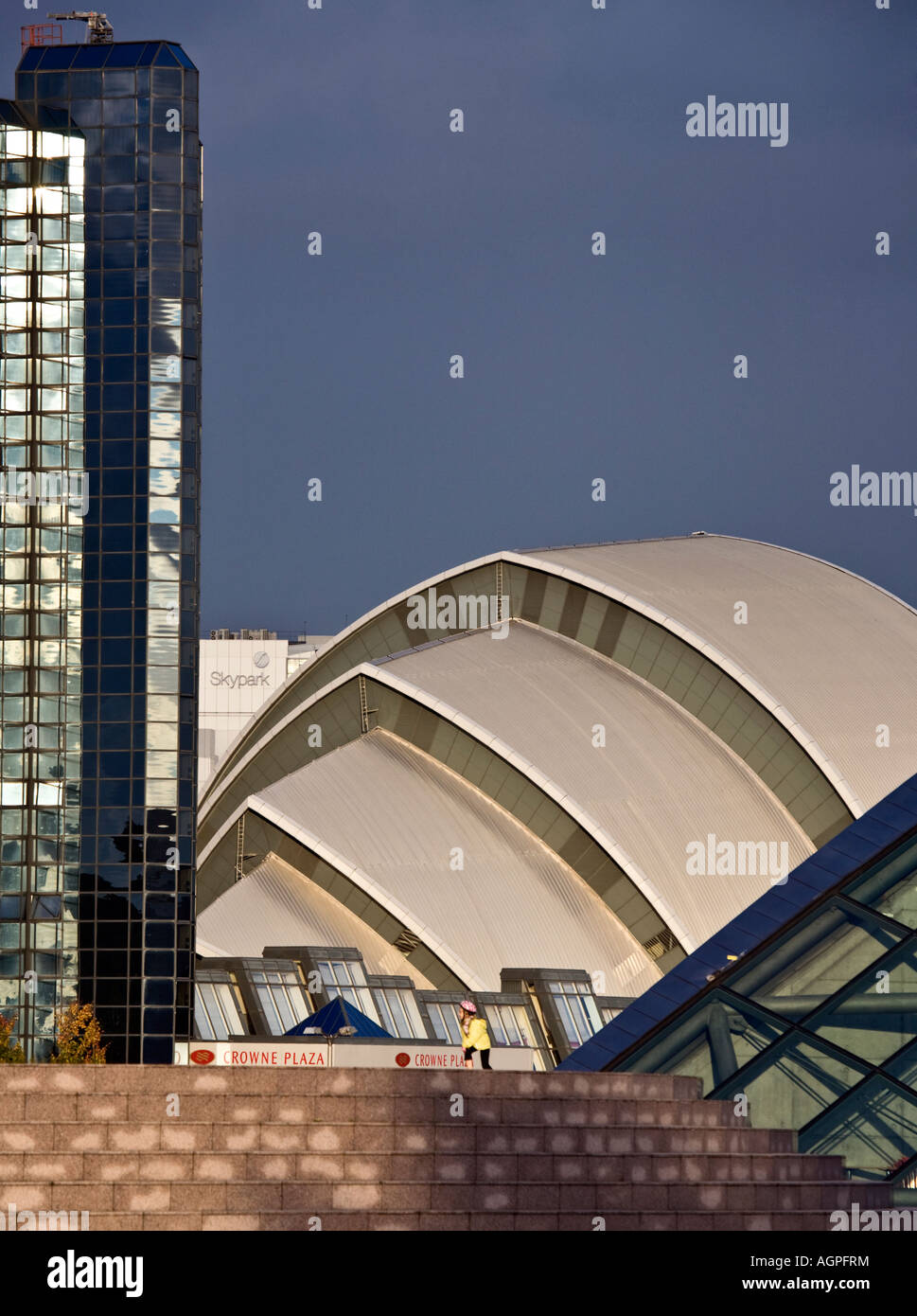 The Clyde Auditorium Science Centre and Crown Plaza hotel Pacific Quay