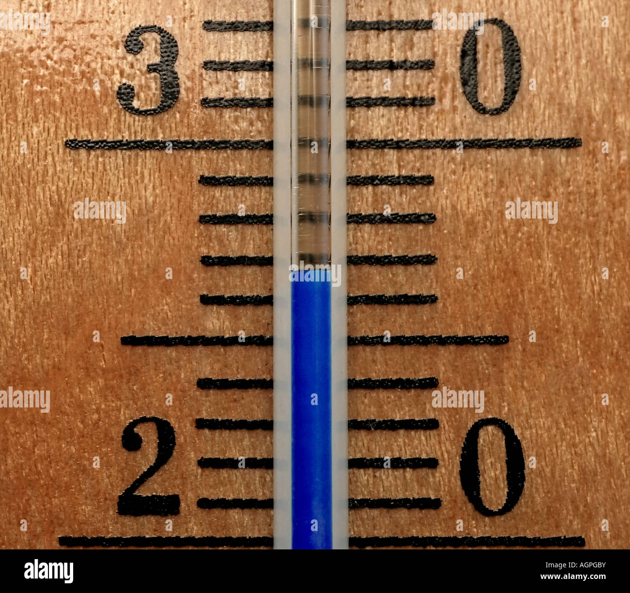 Red alcohol tea thermometer Stock Photo - Alamy