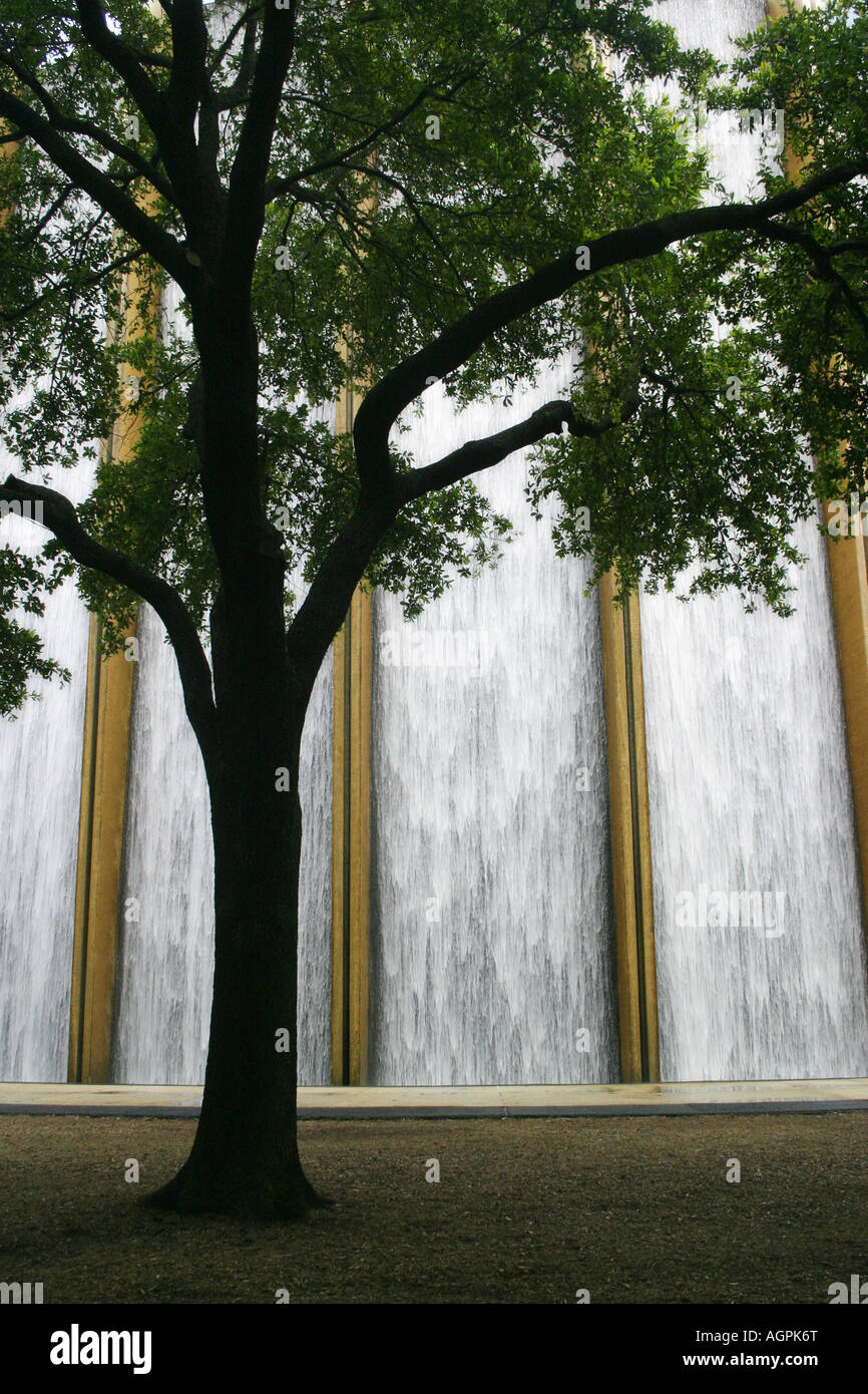 Water Wall in Houston, Texas Stock Photo Alamy