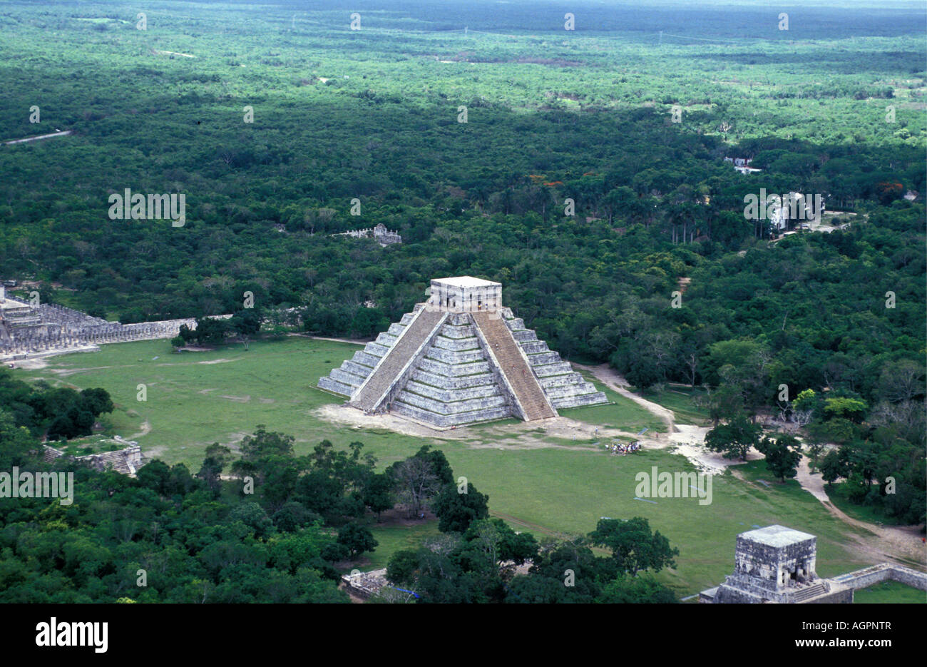 Mexico, Chetumal, Maya pyramids of Chichen Itza Stock Photo