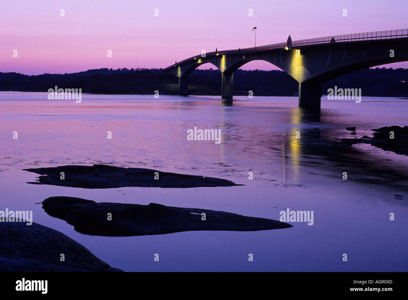 Bridge to Smogen / Bruecke nach Smoegen Stock Photo - Alamy