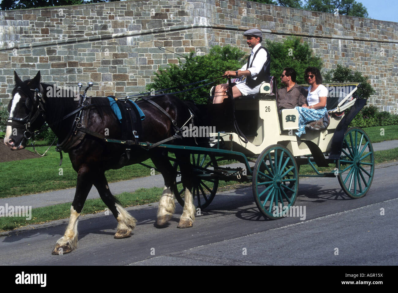 In Quebec city,Canada, a popular sightseeing tour is by Fiacre or