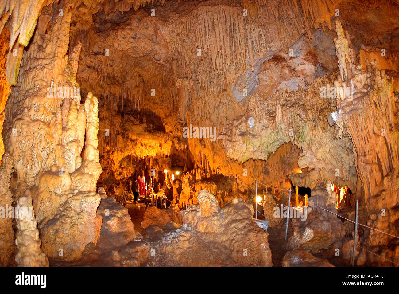 Stalactite Cave / Dirou Stock Photo