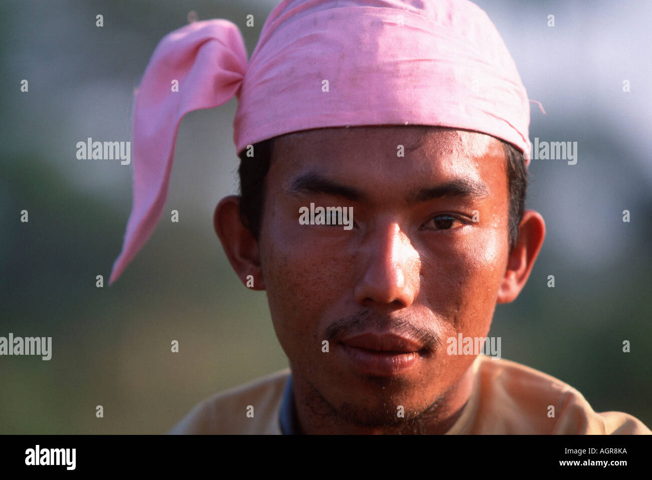 Young man / Bagan / Junger Mann Stock Photo