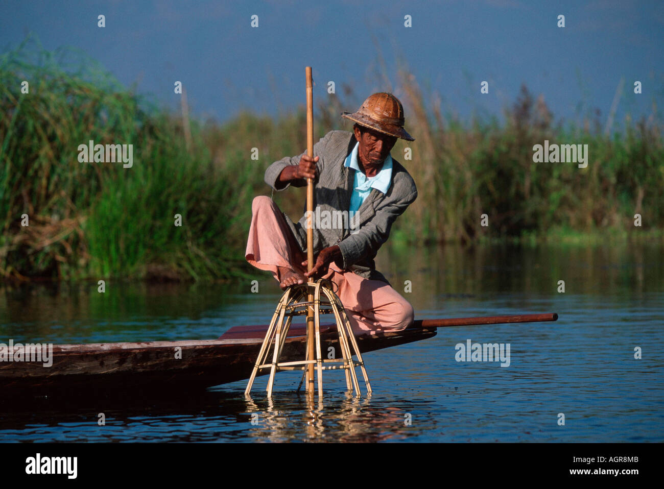 Fisherman / Shan-Staat / Fischer Stock Photo