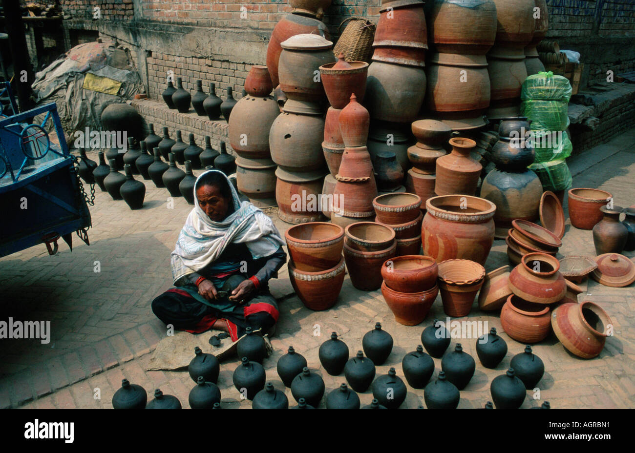 Potters' Square / Bhaktapur Stock Photo