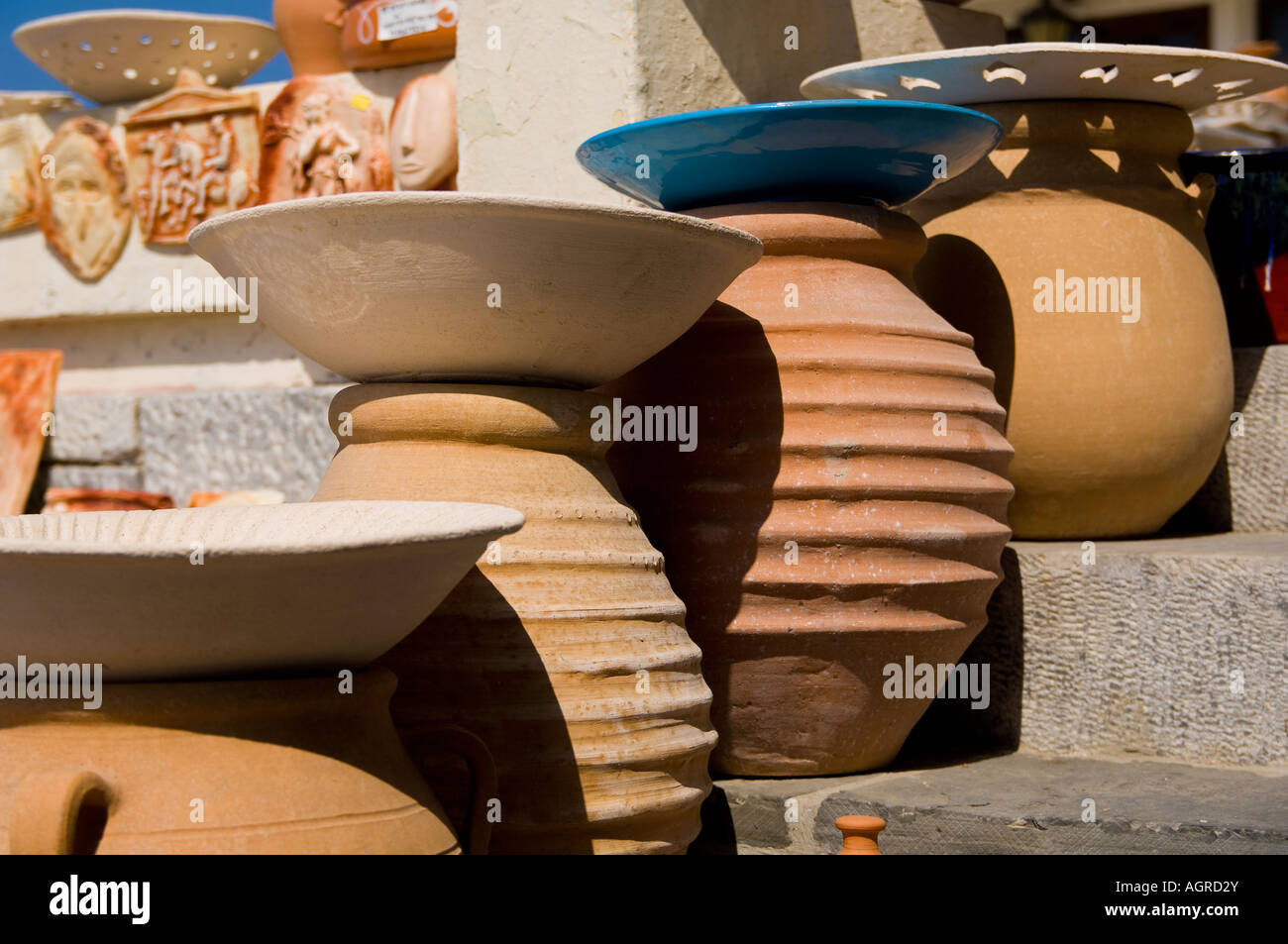 Pottery market crete greece hi-res stock photography and images - Alamy