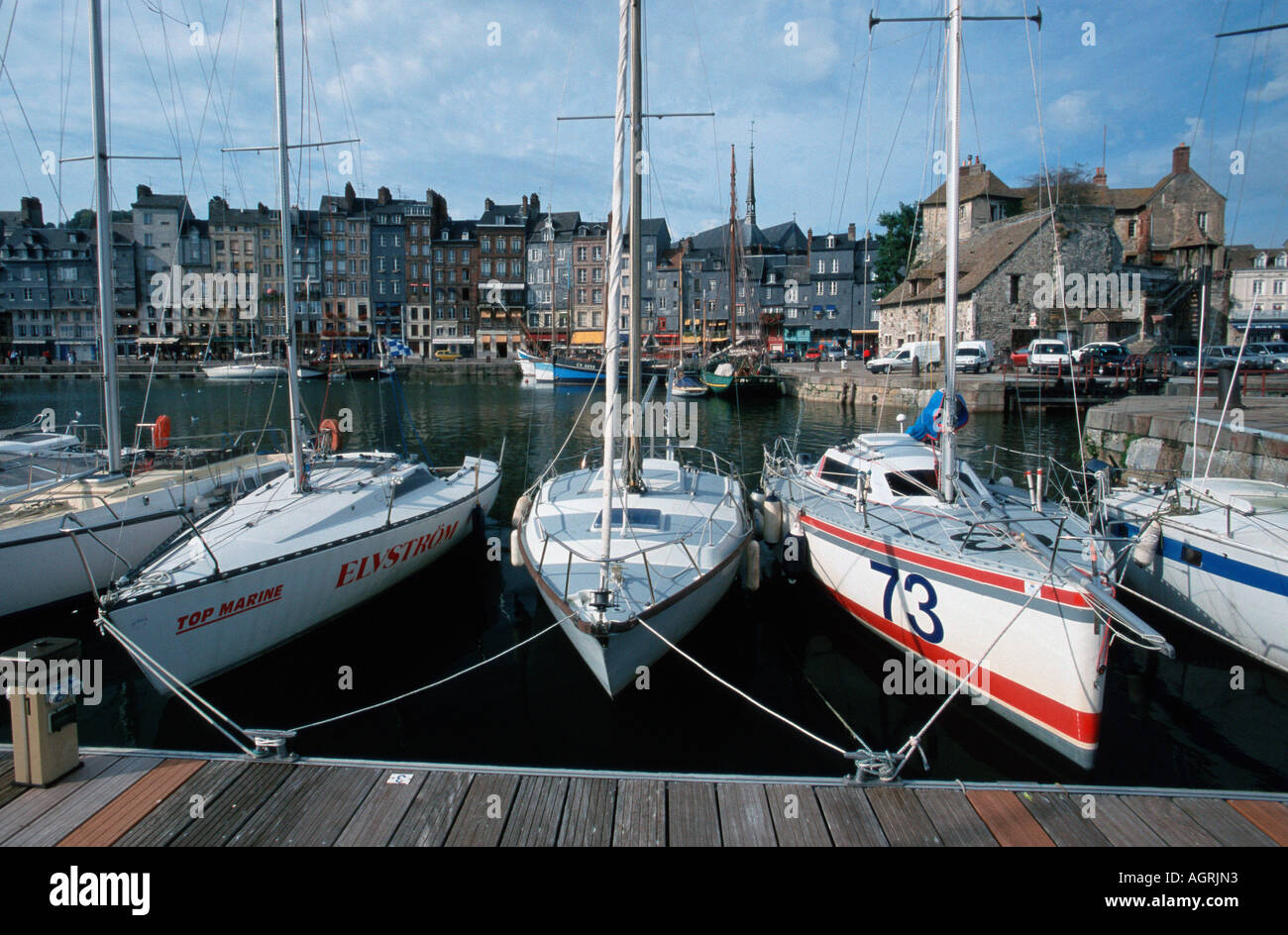Old Harbour / Honfleur Stock Photo Alamy
