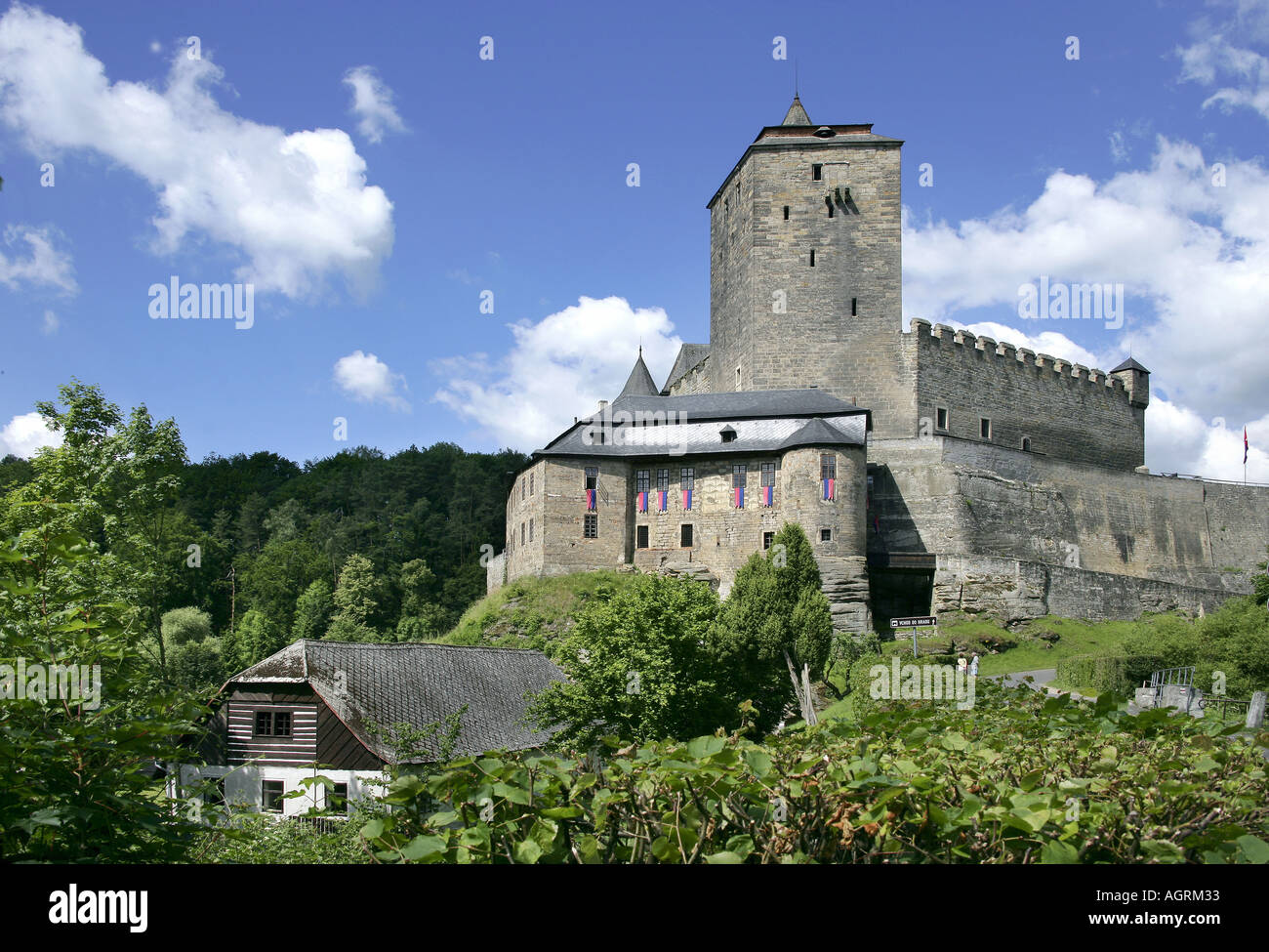 Protected landscape area Cesky raj Kost castle Czech Republic Stock Photo -  Alamy