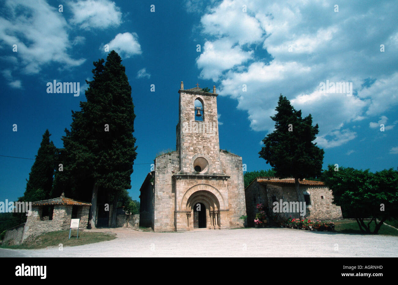 Roman church / Banyoles Stock Photo