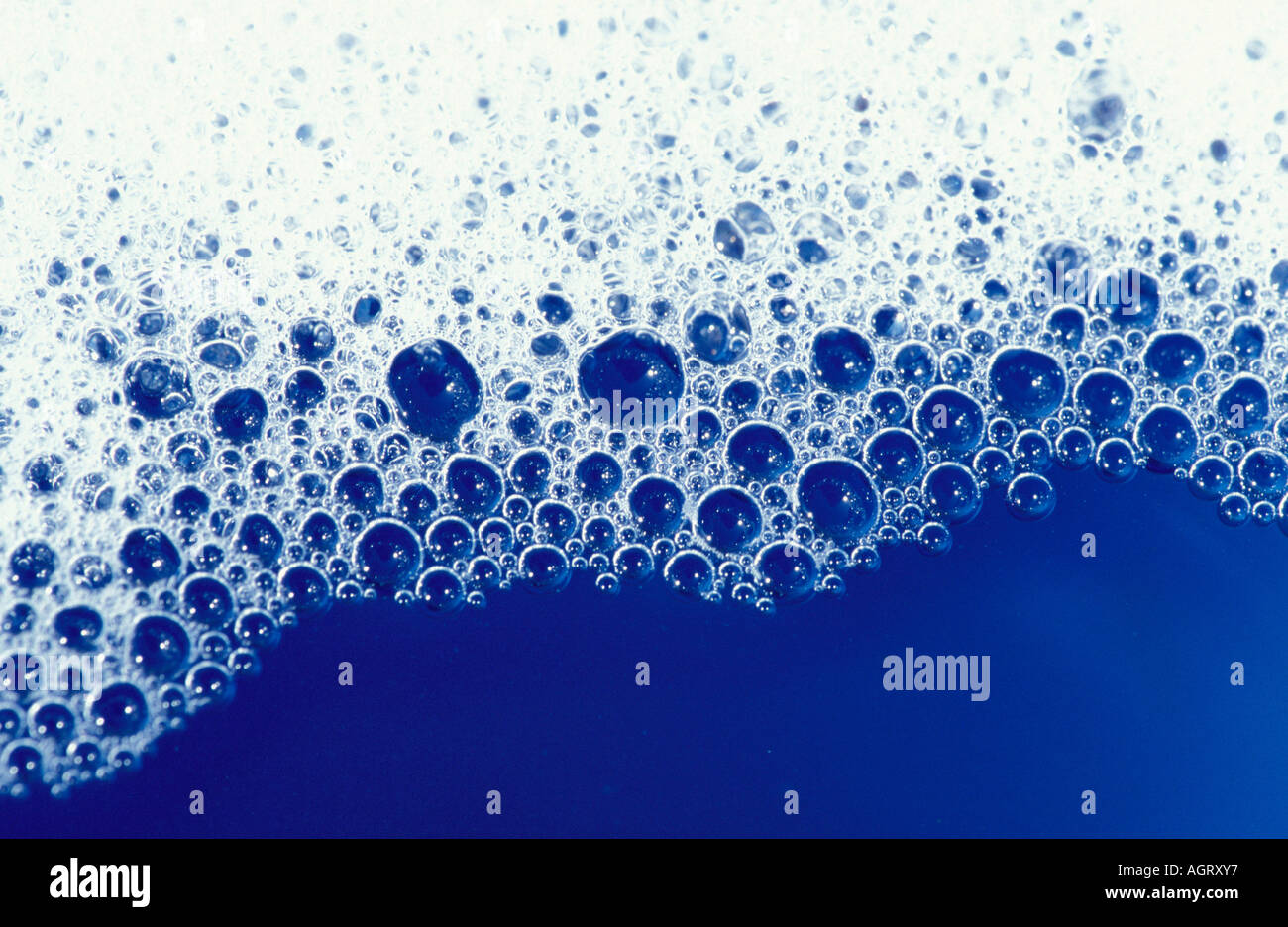 Water bubbles / Foam / Wasserblasen / Schaum Stock Photo