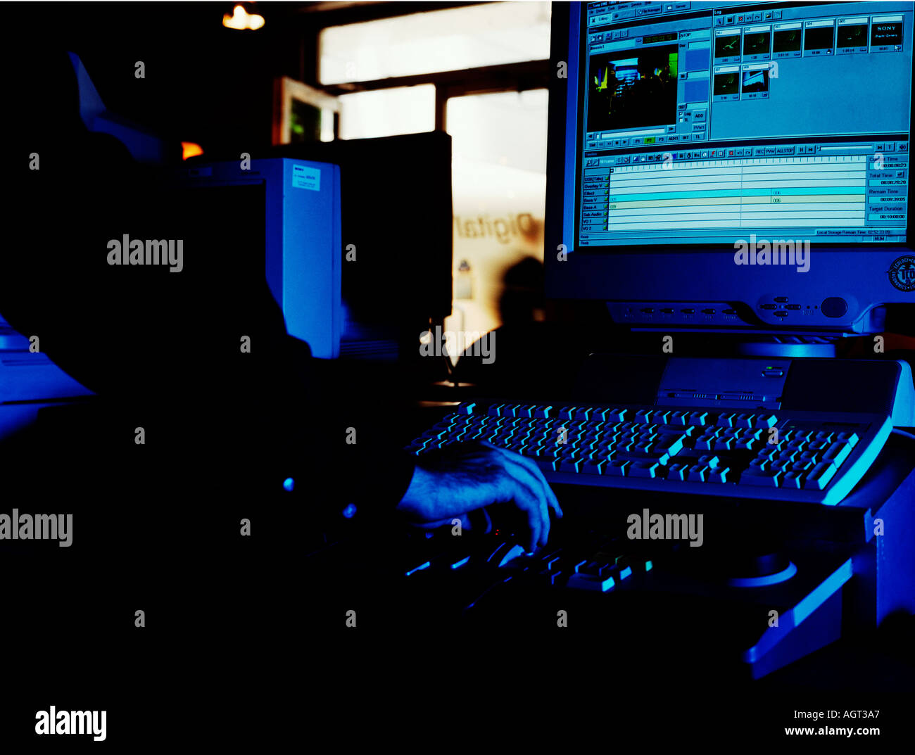Computer Tv Stylist Tv Editing Television Edit Suite High Resolution Stock Photography and ...