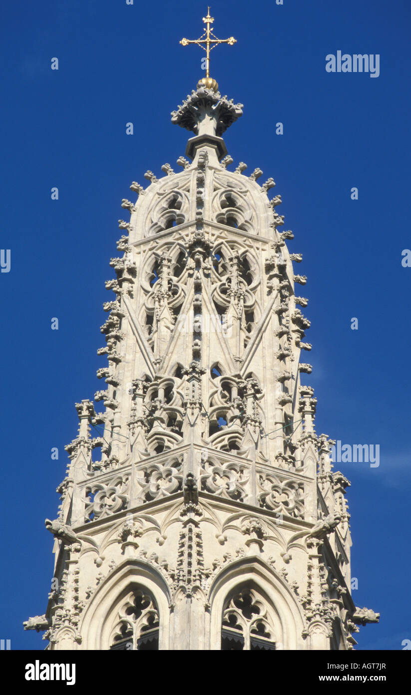 Church tower of the Maria am Gestade church in Vienna Austria Stock Photo