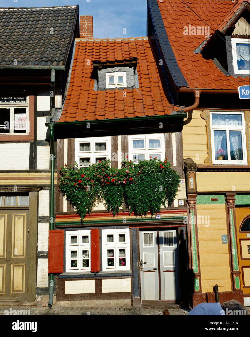 Timber-framed houses / Wernigerode Stock Photo
