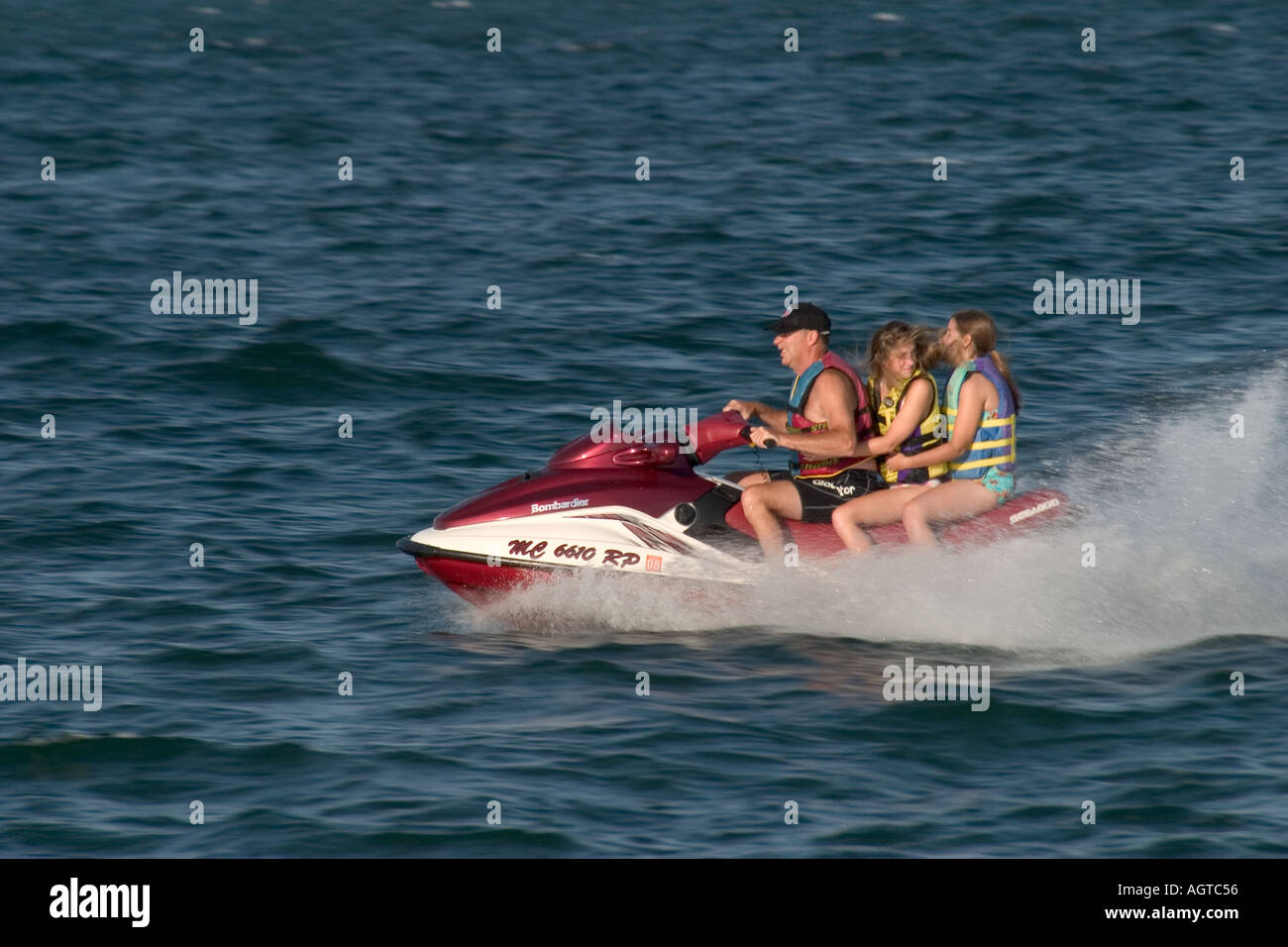 Jet ski on Lake St Clair Stock Photo Alamy