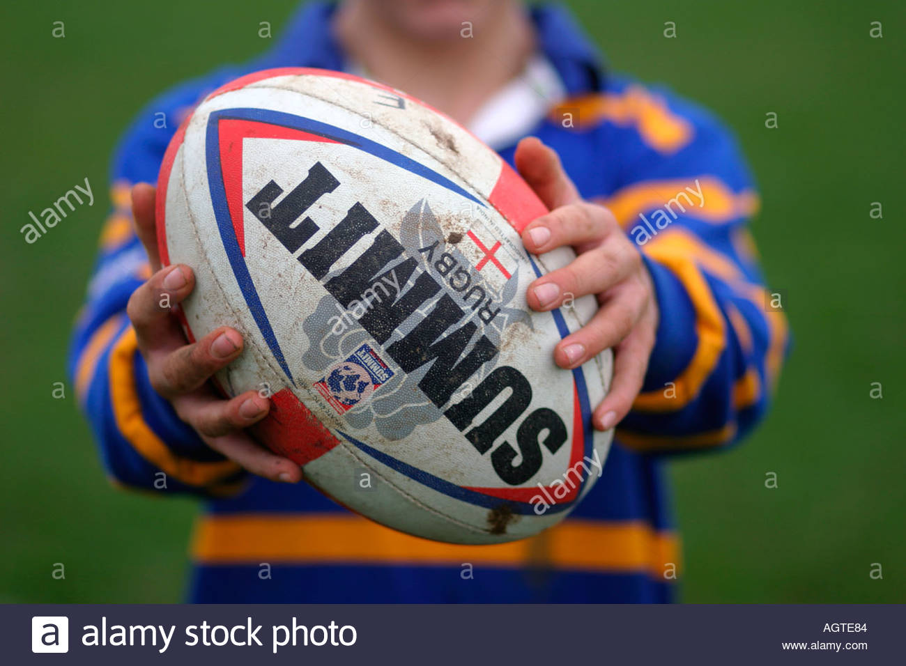 Boy Holding Rugby Ball High Resolution Stock Photography and Images Alamy