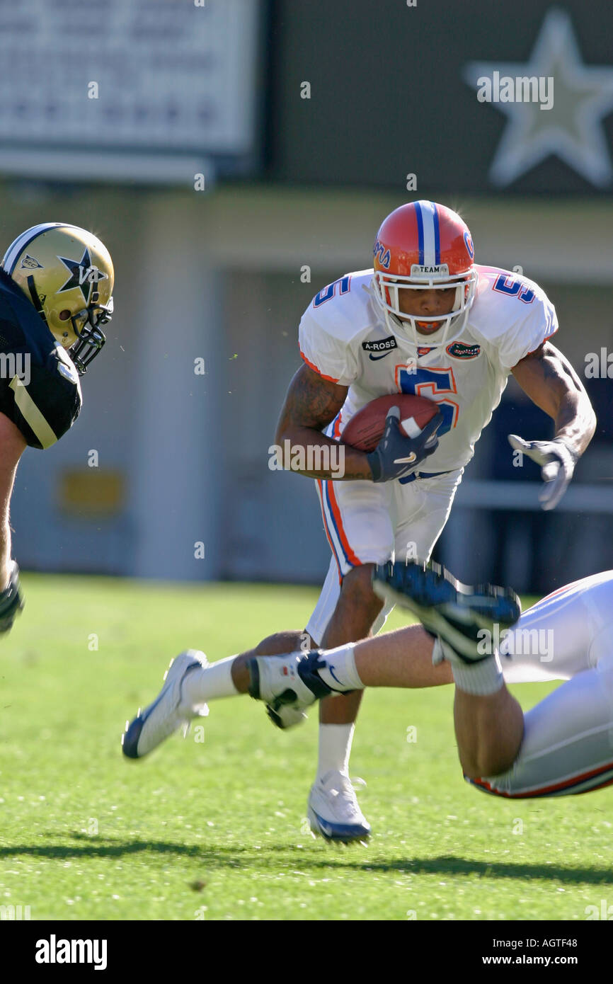 Andre Caldwell runs the football during the Florida and Vanderbilt game 2004  Stock Photo