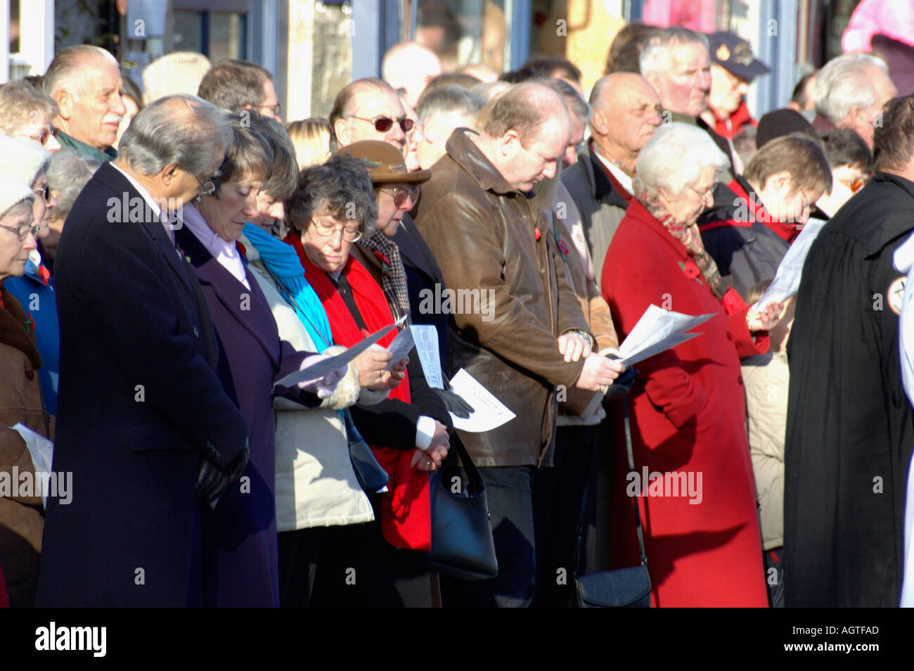 Congregation Crowd Crowd at remembrance hi-res stock photography and images - Alamy