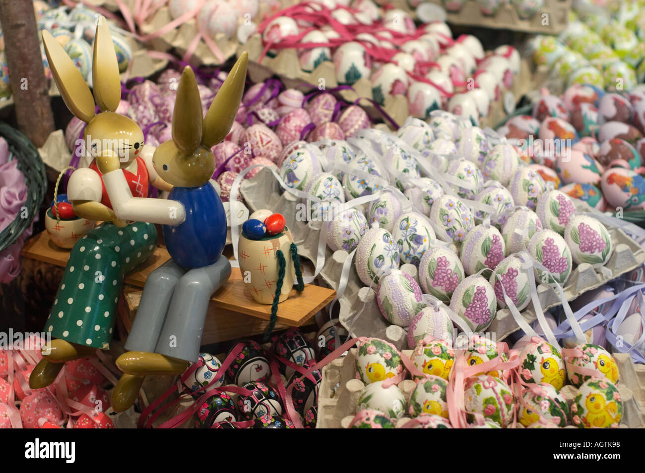 Easter eggs in gift shop window. Salzburg, Austria Stock Photo Alamy