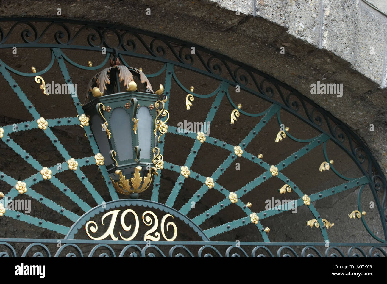 Wrought Iron Door Grille Stock Photos Wrought Iron Door Grille