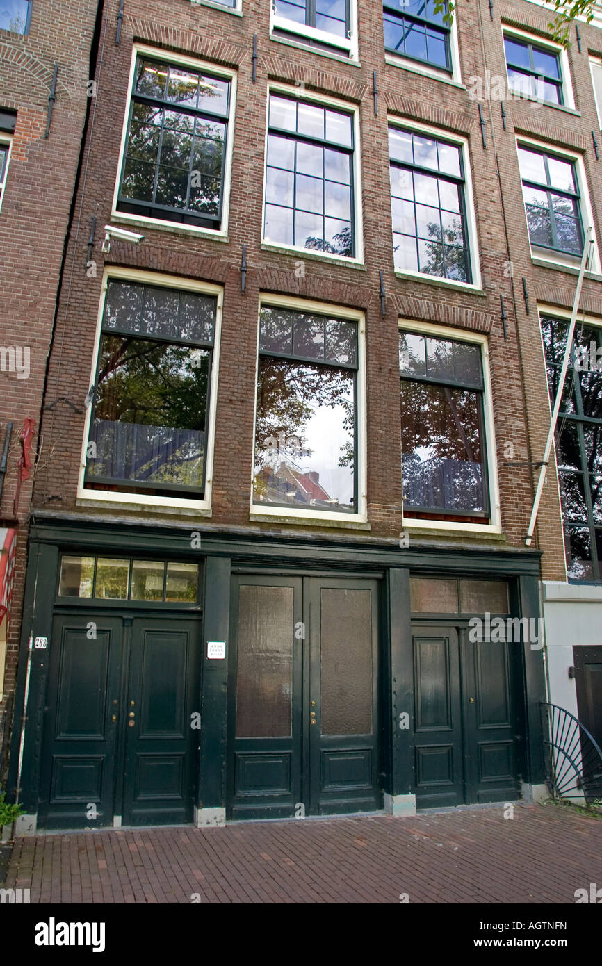 The Anne Frank House in Amsterdam Netherlands Stock Photo