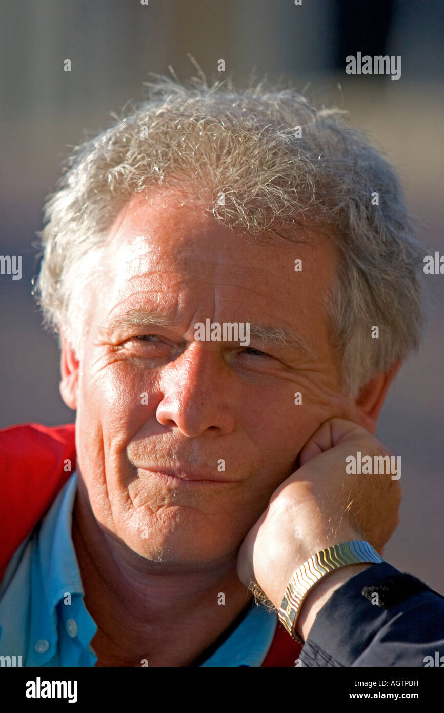 Portait of a dutchman in Amsterdam Netherlands Stock Photo