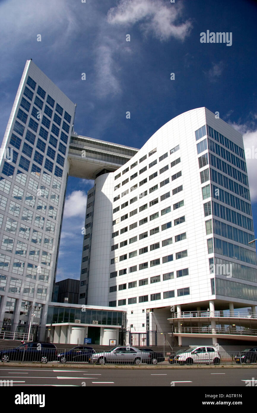 The International Criminal Court building at The Hague in the province of South Holland Netherlands Stock Photo