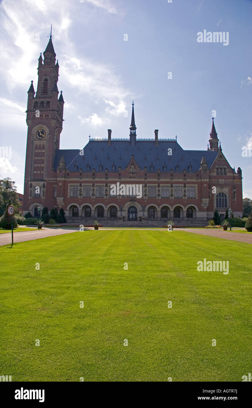 The Peace Palace at The Hague in the province of South Holland Netherlands Stock Photo