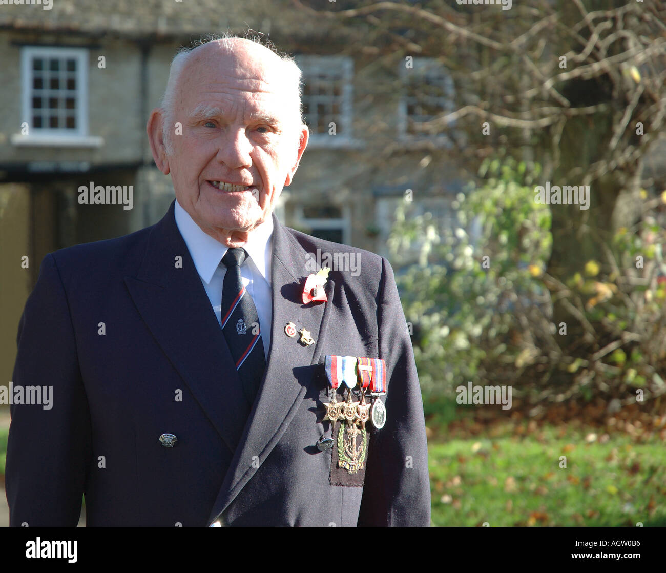 Stanley Scarsbrook on Remembrance Sunday Stock Photo