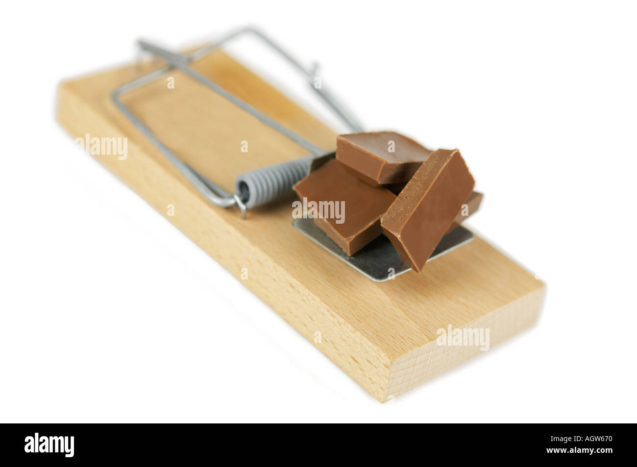 Mouse Trap Chocolate Diet Concept Stock Photo Alamy