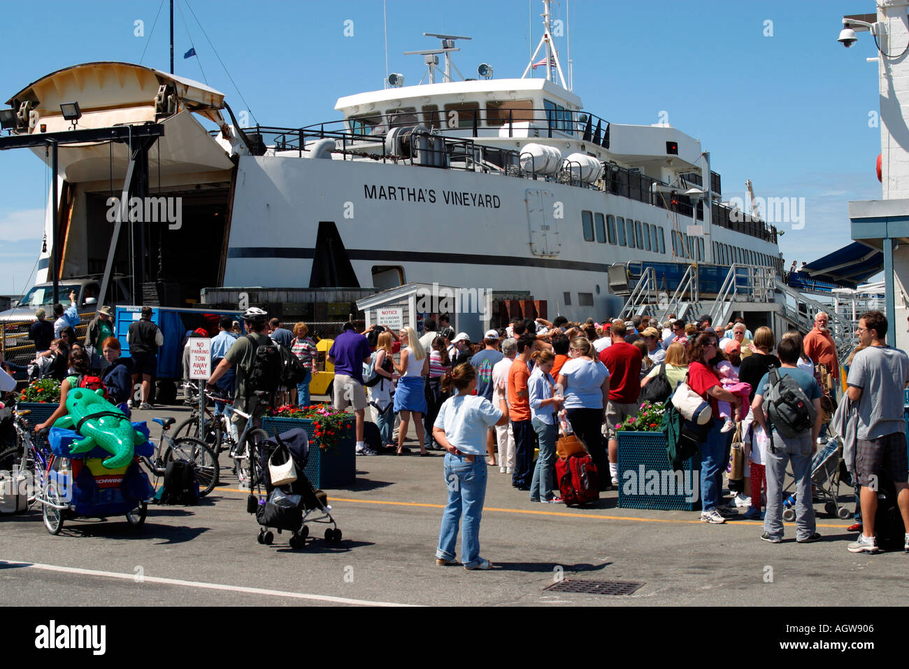 Martha s Vineyard Ferry Boat Wood s Hole Massachusetts Stock Photo Alamy