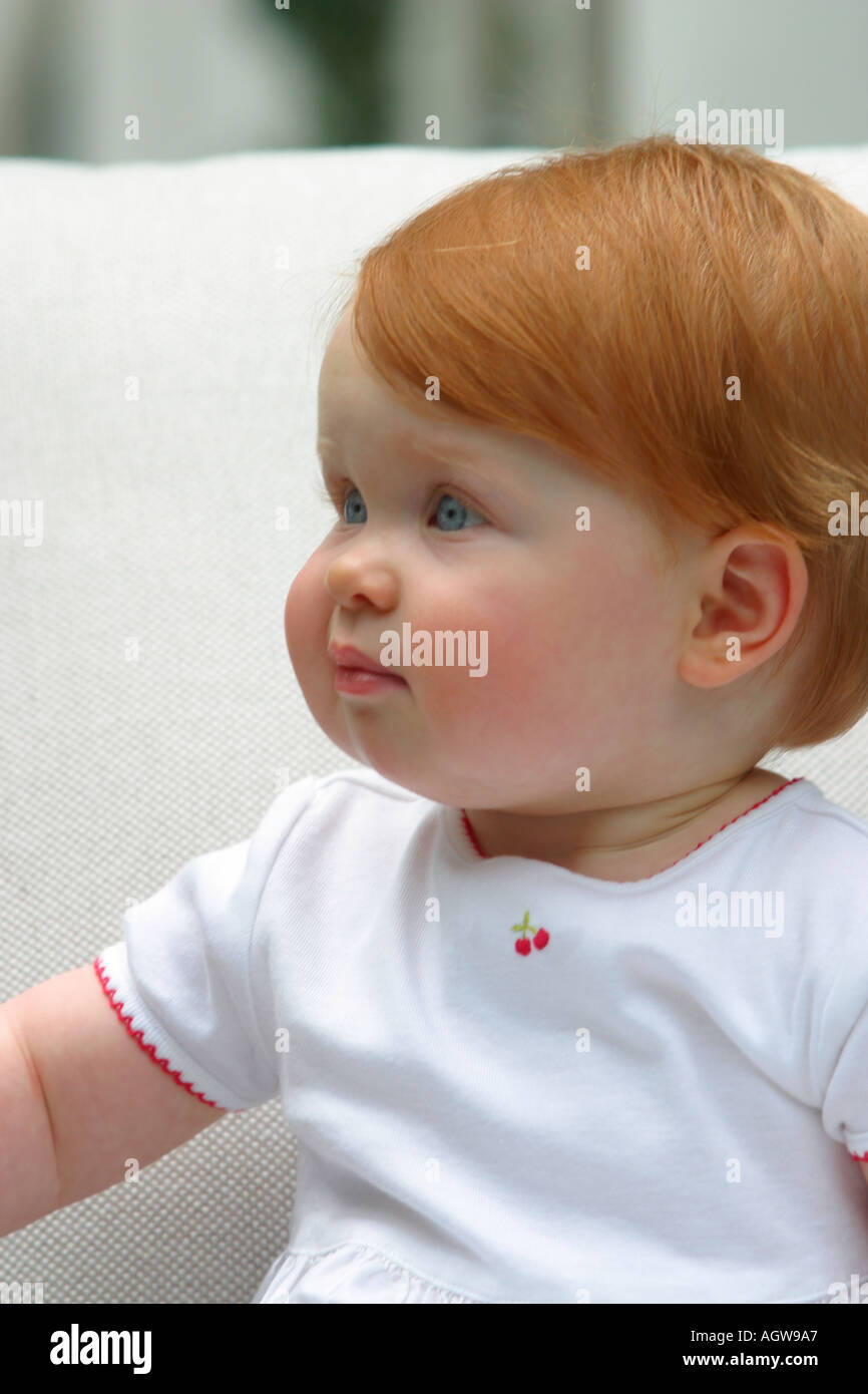 One Year Old Baby Stock Photo Alamy