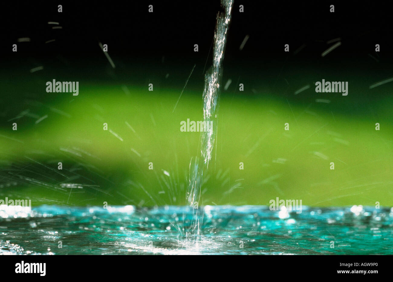Jet of water / Wasserstrahl Stock Photo