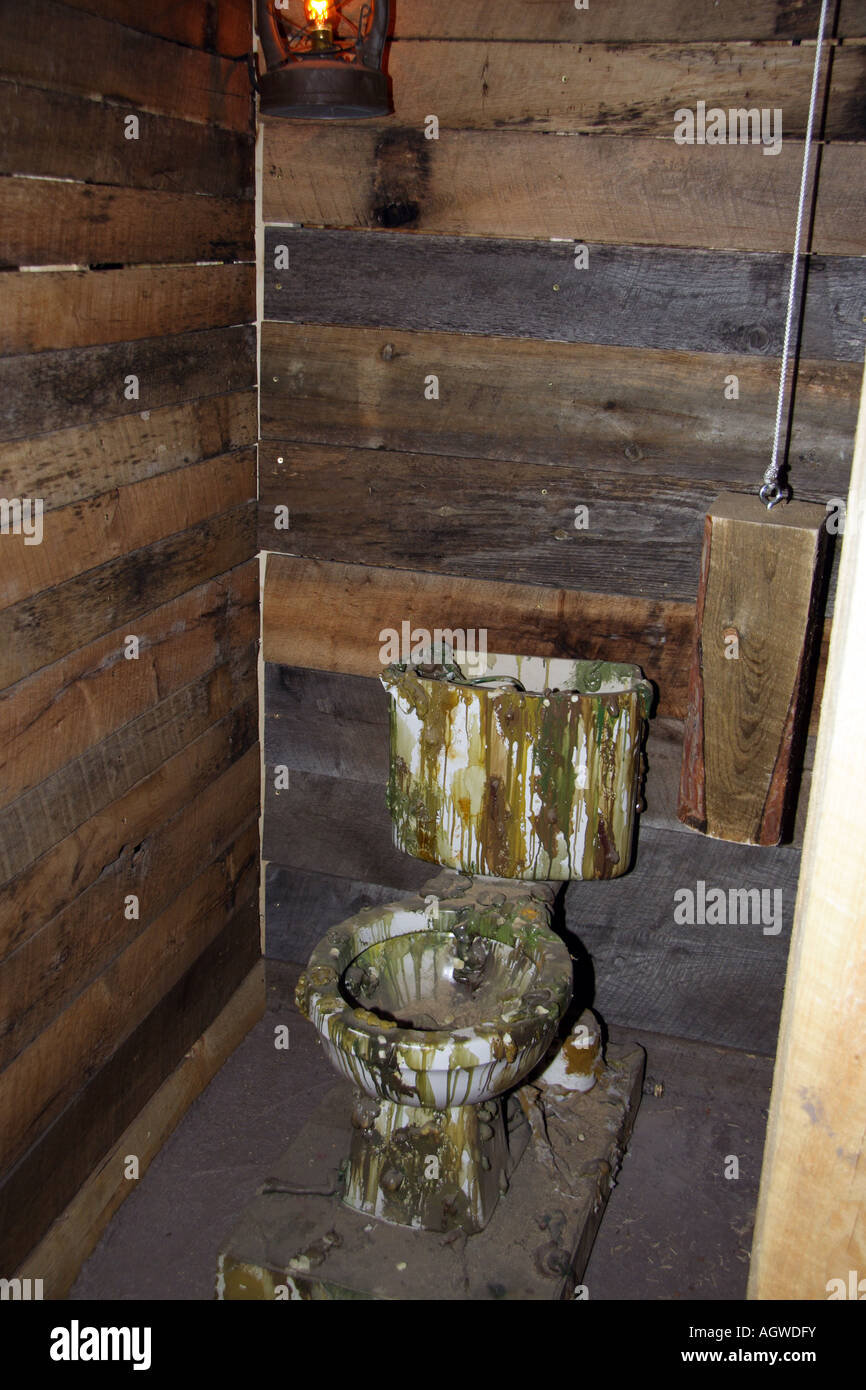 Nasty Toilet. Top secret. Wisconsin Stock Photo