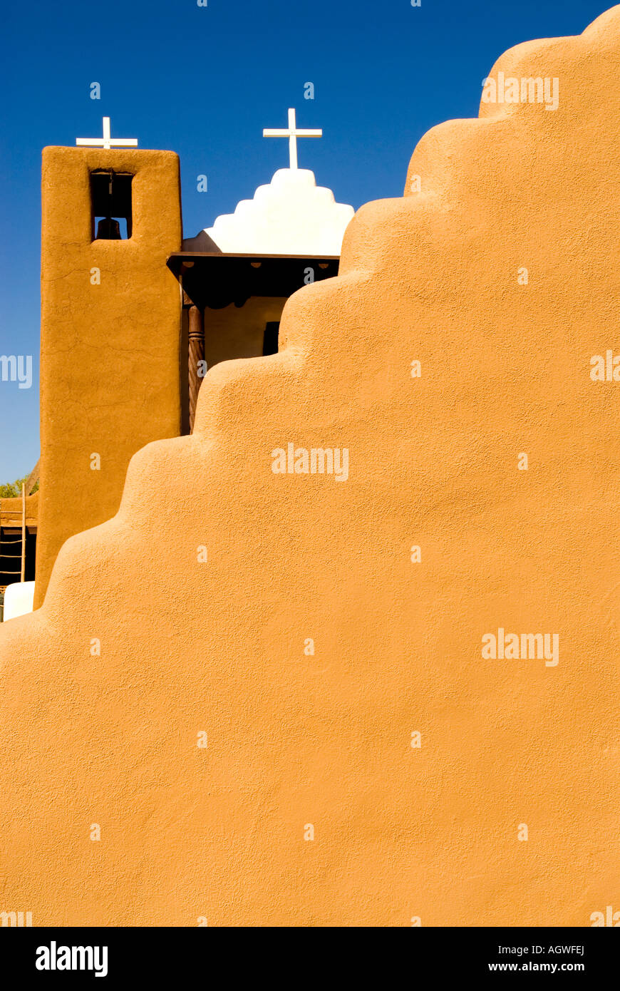 Church of San Geronimo Taos Pueblo Taos New Mexico USA Stock Photo Alamy