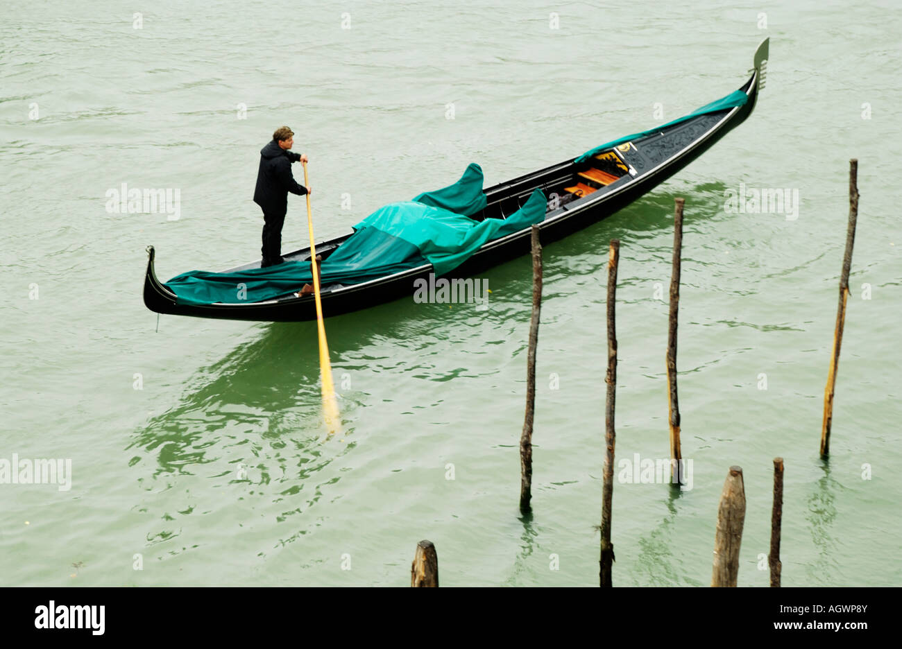Gondola on the Grand Canal,Venice, Italy Stock Photo - Alamy
