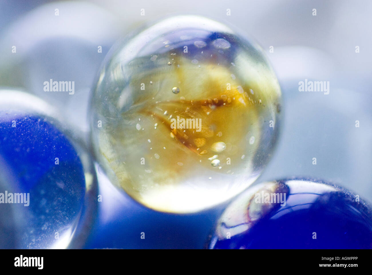 Close up of marbles. Stock Photo