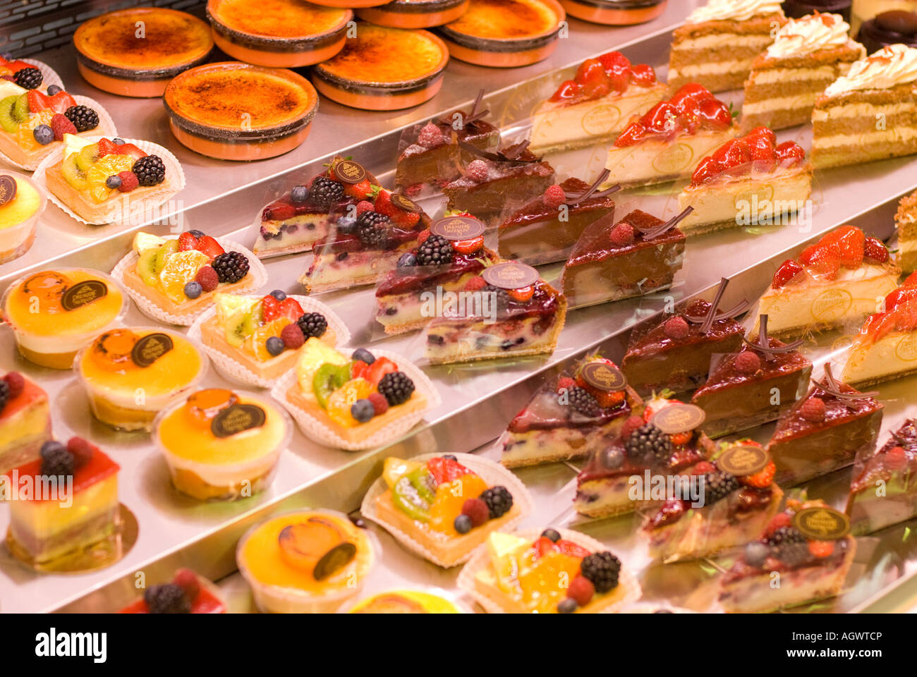 Canada Montreal Quebec Atwater Public Market Bakery full of colorful
