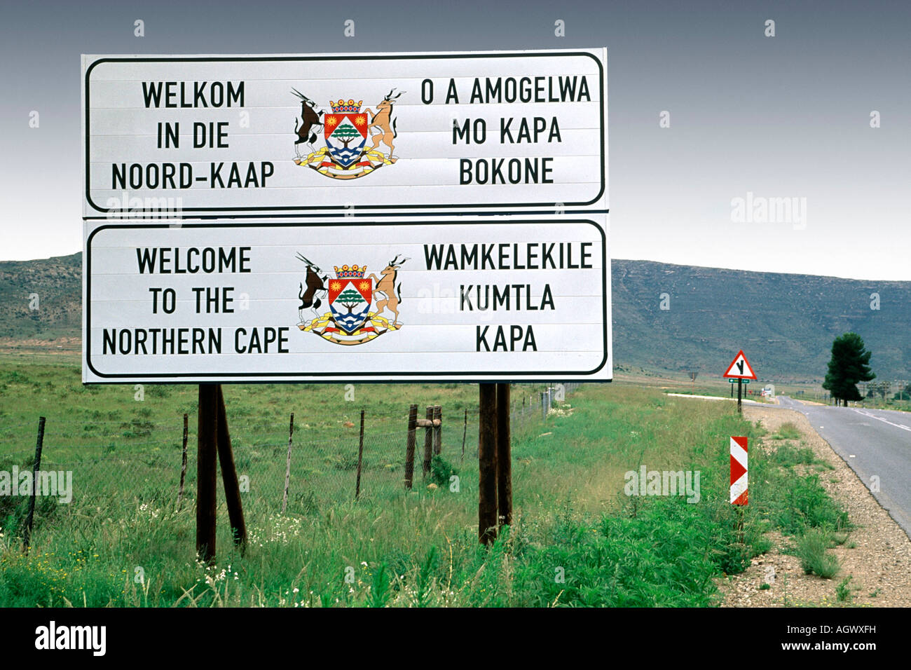 to the Northern Cape' sign posted in 4 languages on the