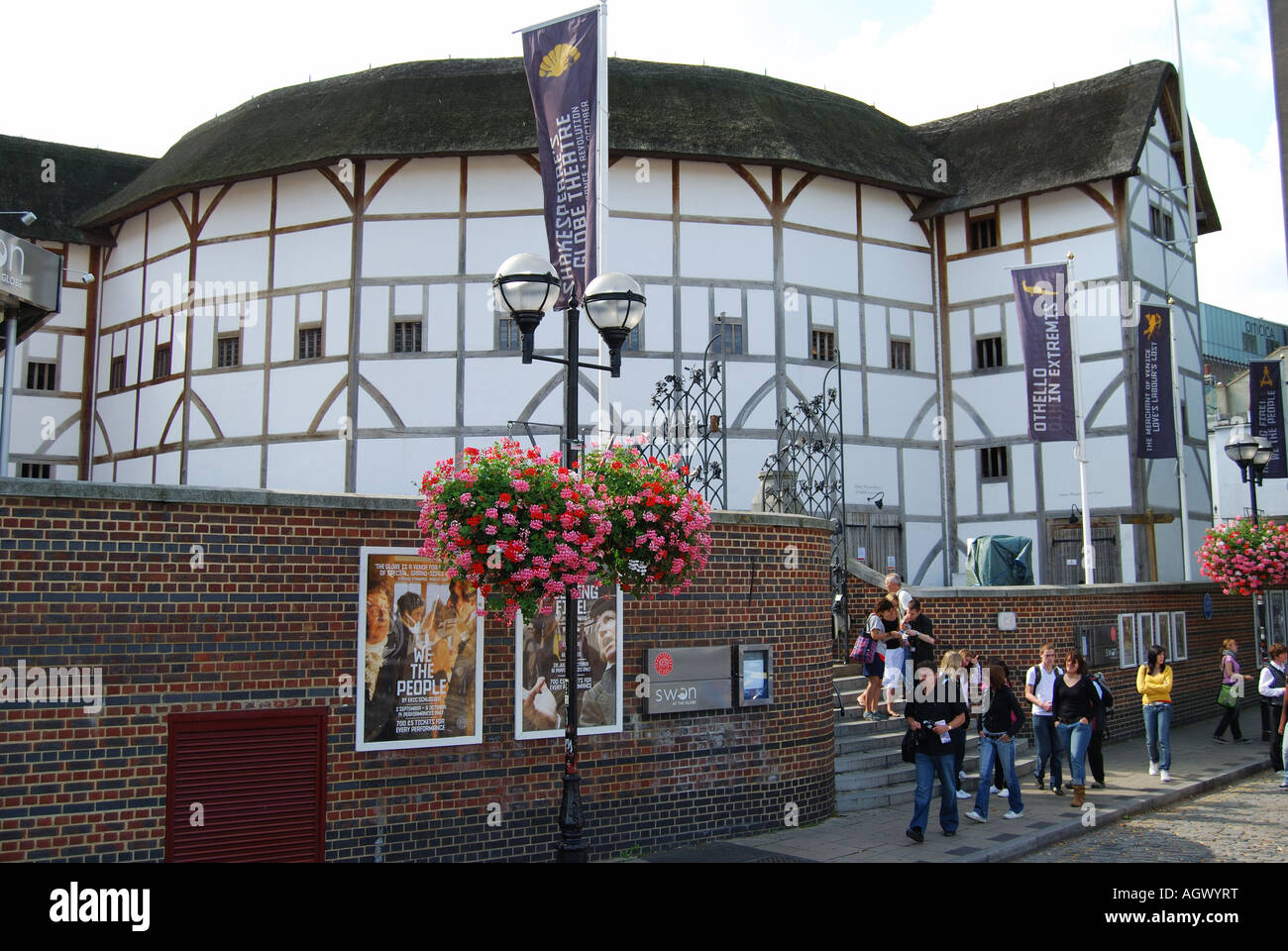 William Shakespeare's Globe Theatre, Park Street, London Borough of Southwark, Greater London, England, United Kingdom Stock Photo