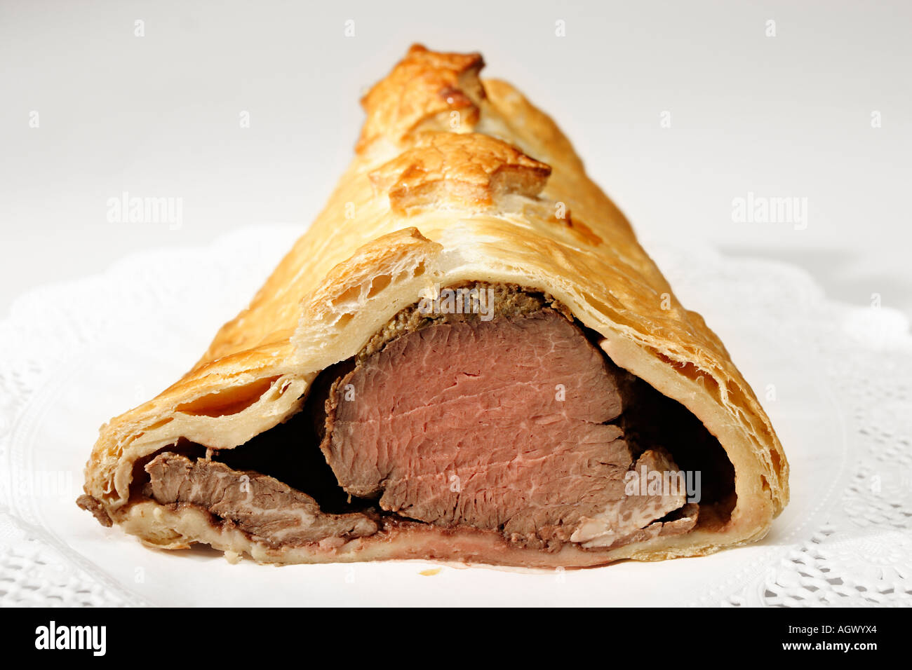 Beef wellington en croute white hires stock photography and images Alamy