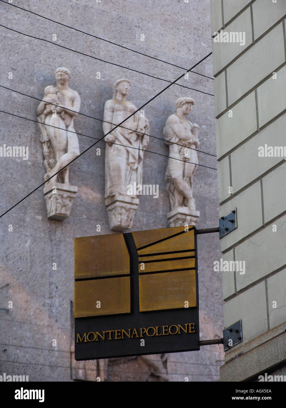Montenapoleone district Milan Italy Stock Photo