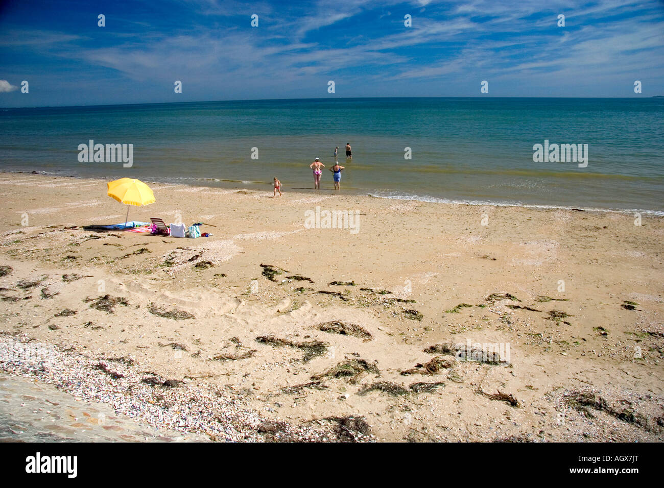 Utah Beach near Sainte Marie du Mont in the region of Basse Normandie