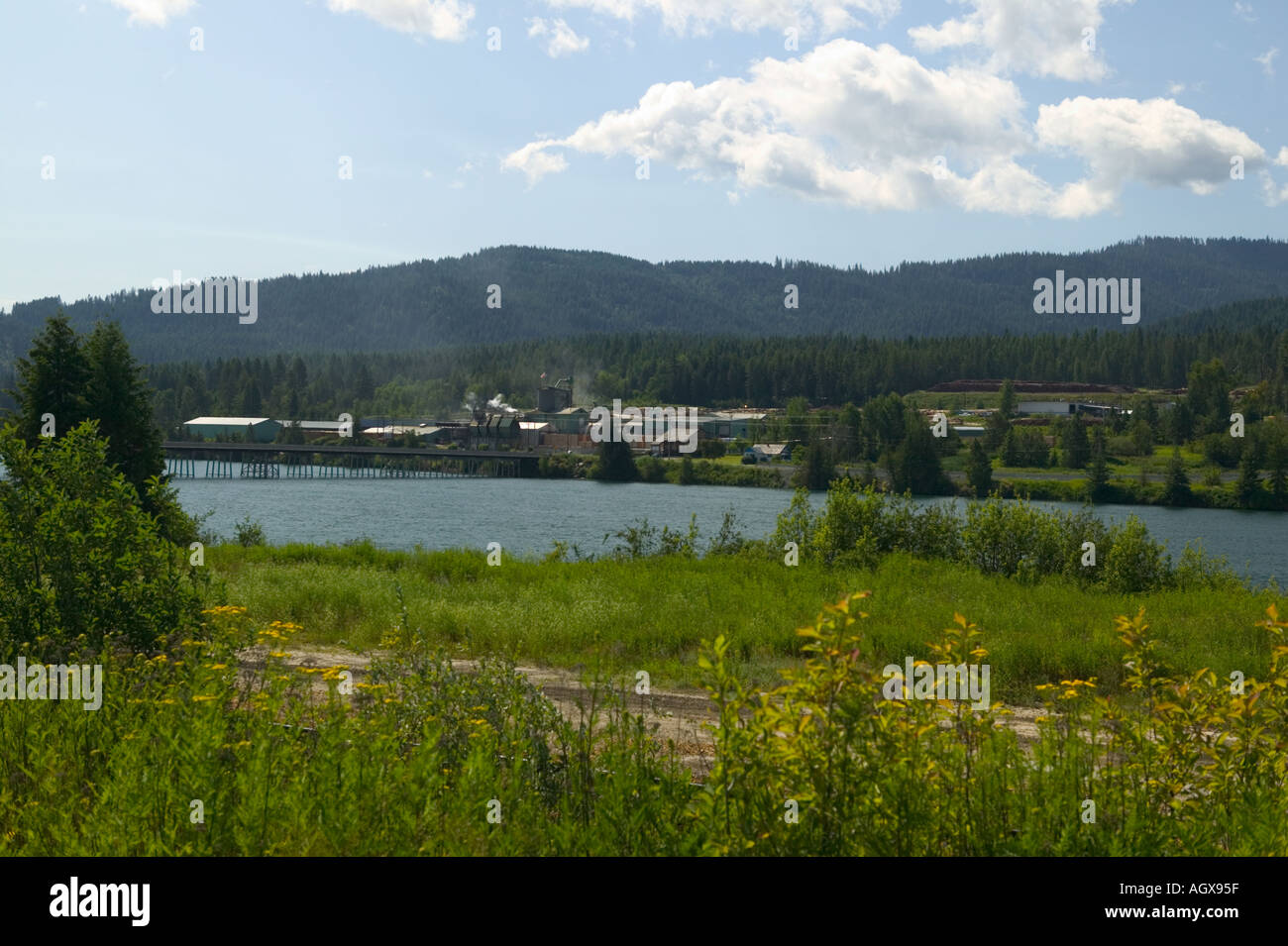 Stimpson Lumber town of Priest River Pend Oreille River Bonner County