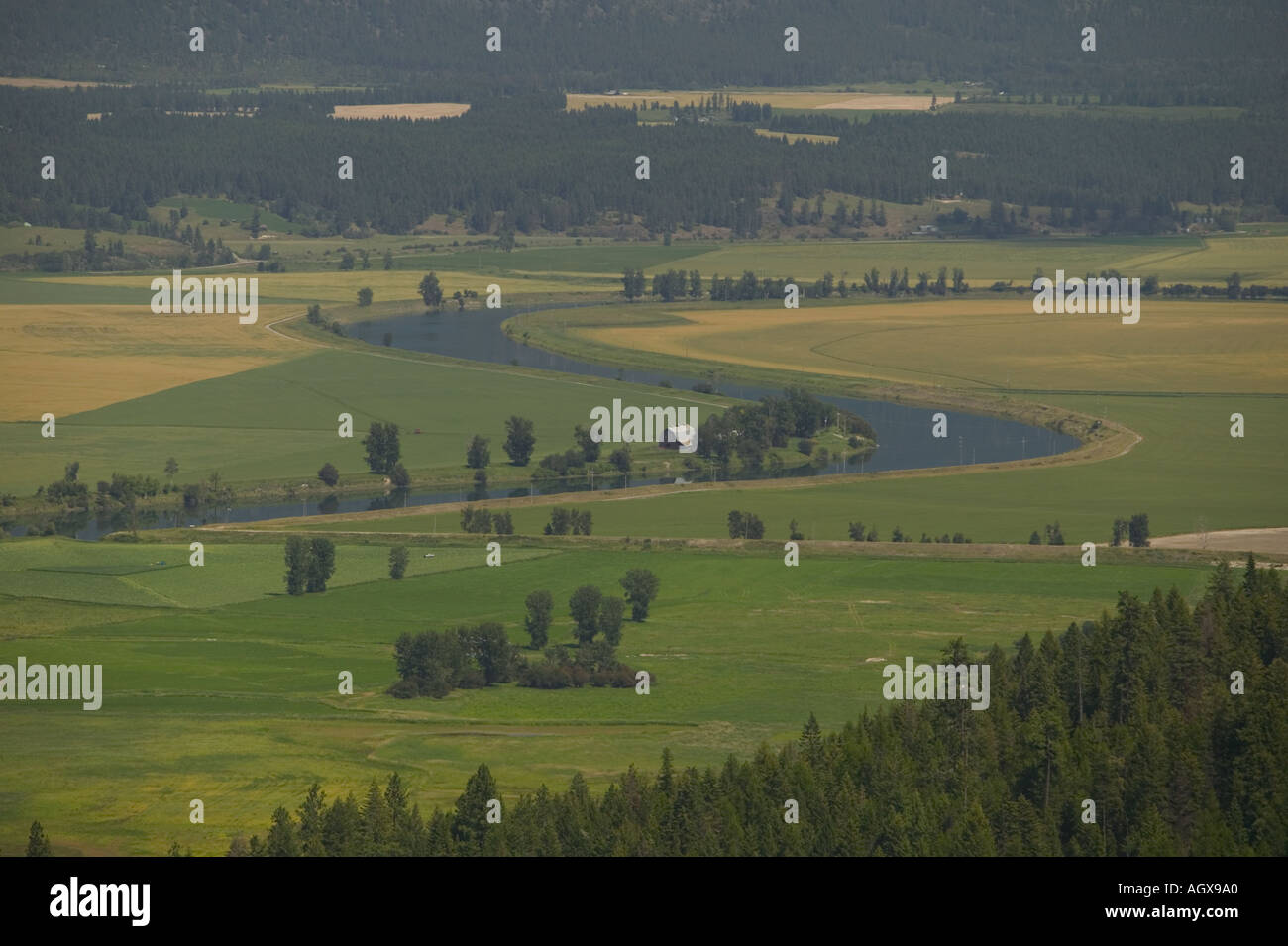 Paradise Valley from Smith Creek Road north Idaho Boundary County on