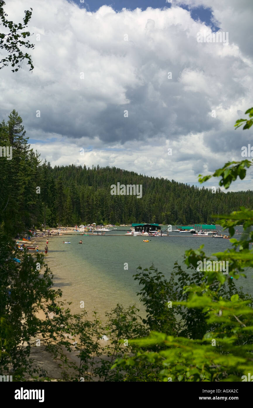 Luby Bay Resort Priest Lake Bonner County Idaho USA Stock Photo Alamy